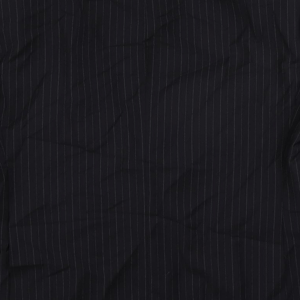 Autograph Mens Blue Striped Wool Jacket Suit Jacket Size 44 Regular