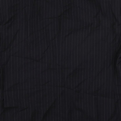 Autograph Mens Blue Striped Wool Jacket Suit Jacket Size 44 Regular