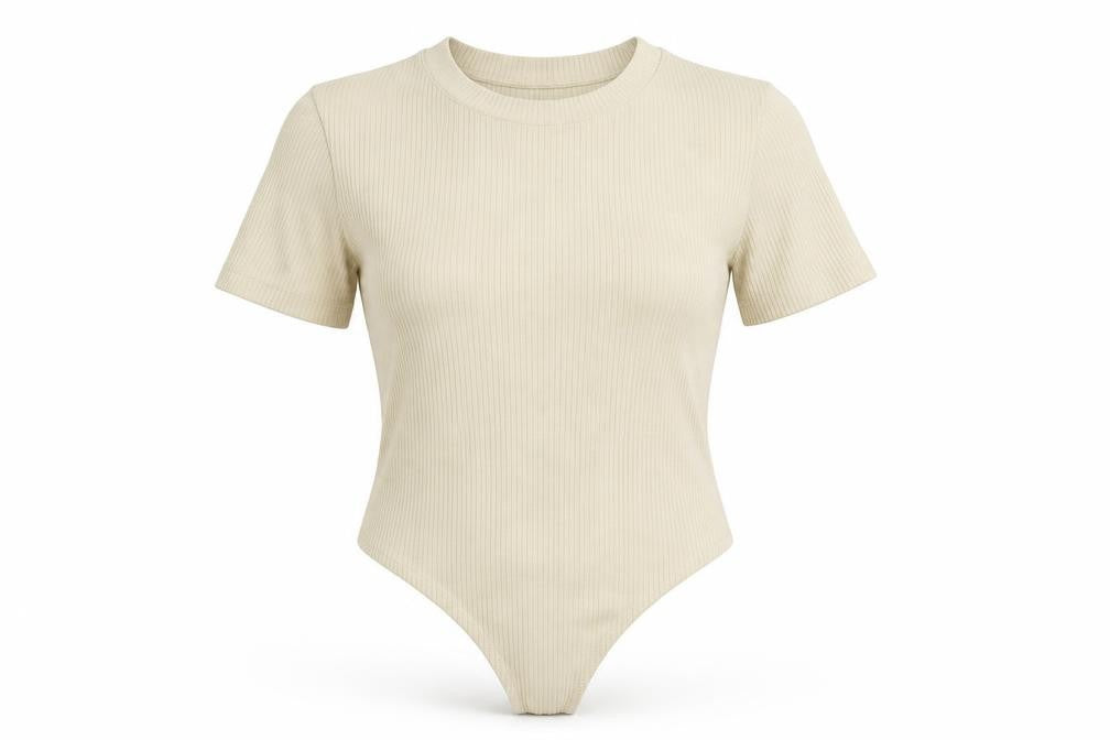 Womens UK Size 10 In the Style One-Piece Beige Bodysuit