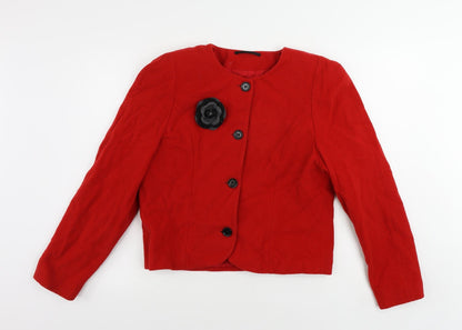 Womens UK Size 10 Libra Red Jacket