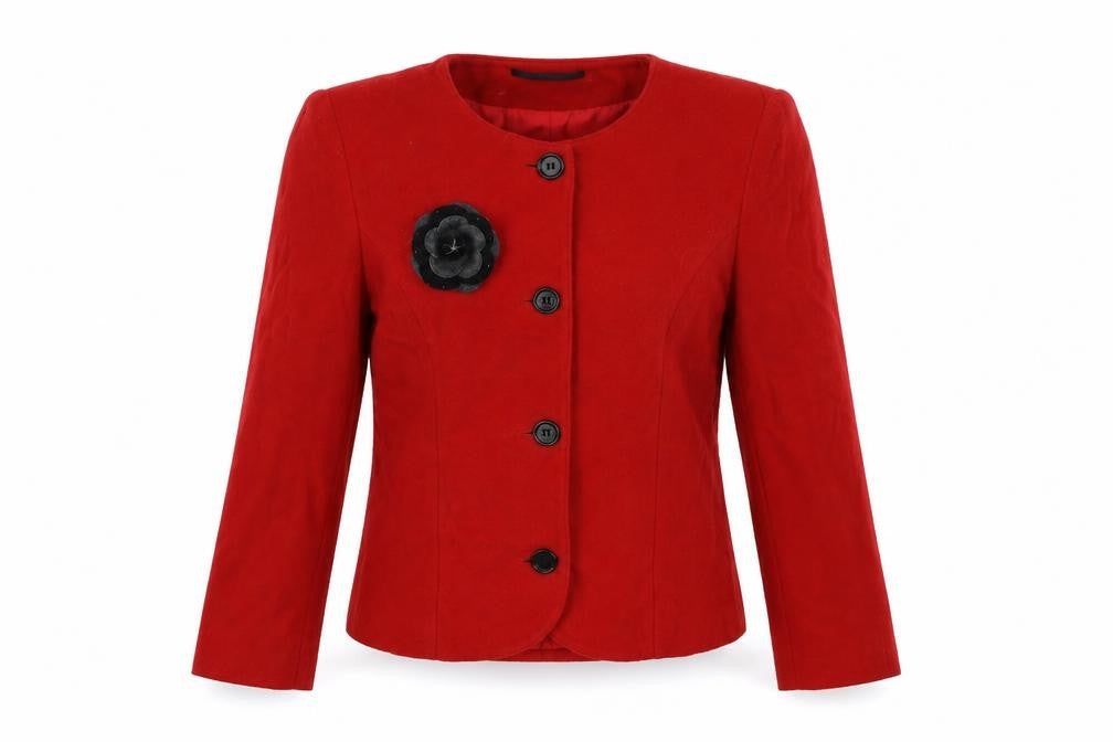 Womens UK Size 10 Libra Red Jacket