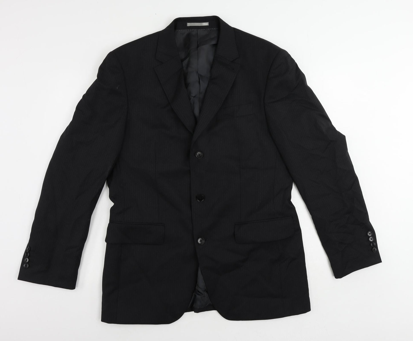 Mens UK Size 40 NEXT Regular Black Suit Jacket