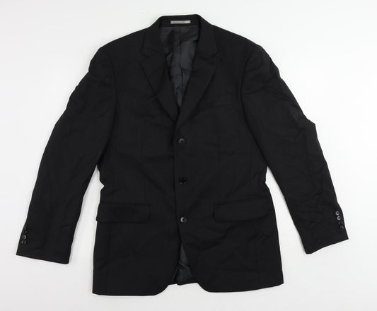 Mens UK Size 40 NEXT Regular Black Suit Jacket