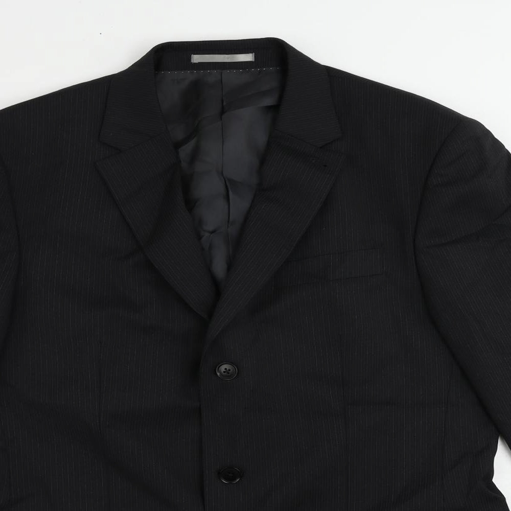 Mens UK Size 40 NEXT Regular Black Suit Jacket
