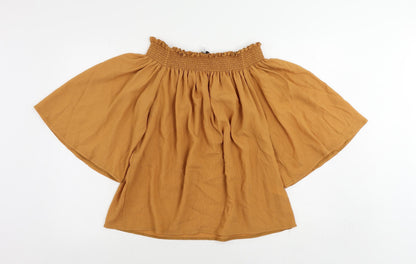 Womens UK Size 14 NEXT Orange Basic Blouse