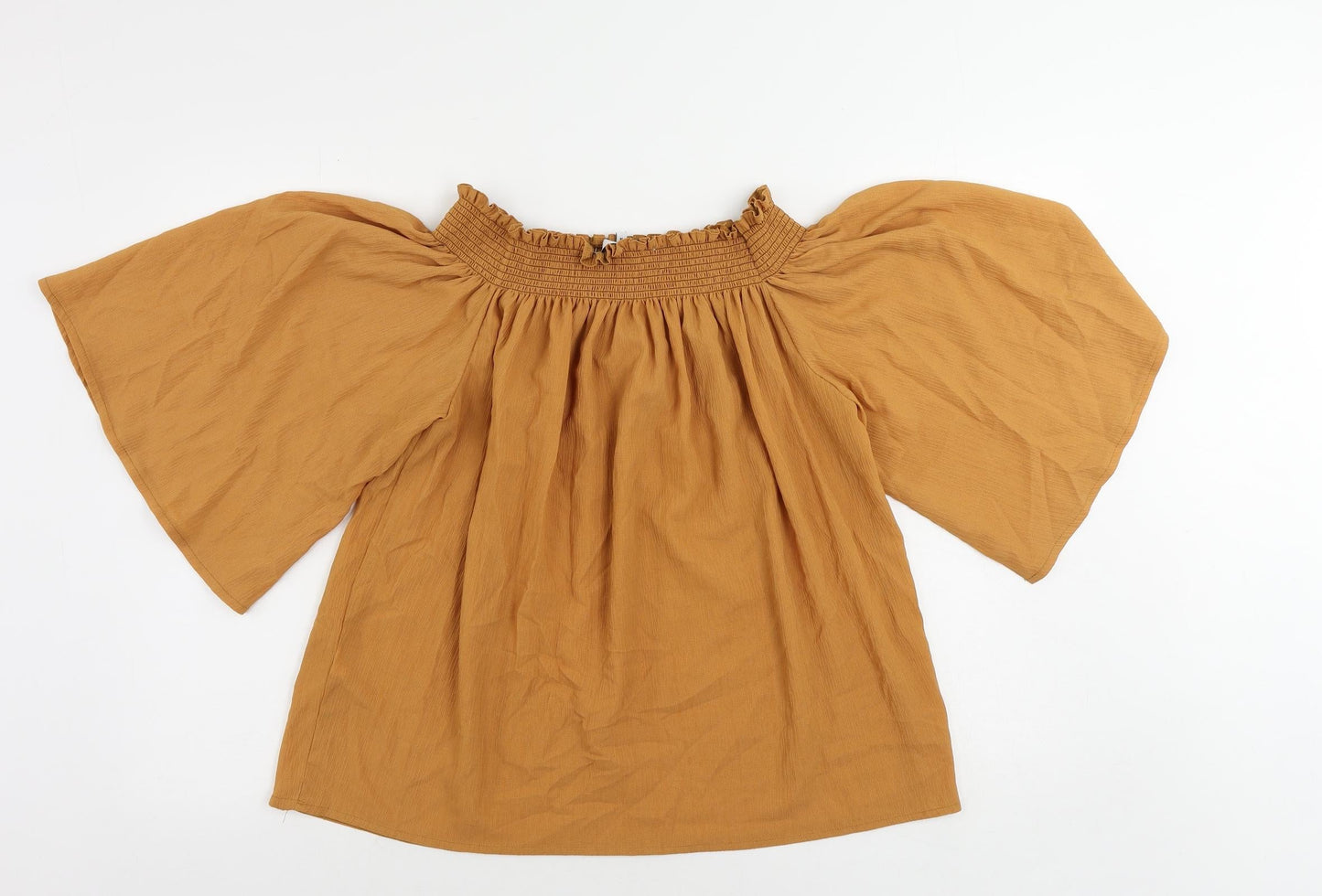Womens UK Size 14 NEXT Orange Basic Blouse