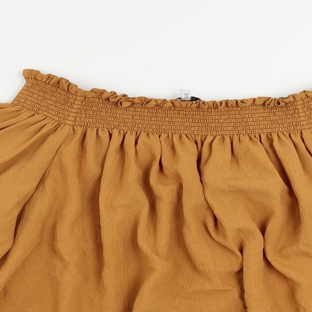 Womens UK Size 14 NEXT Orange Basic Blouse