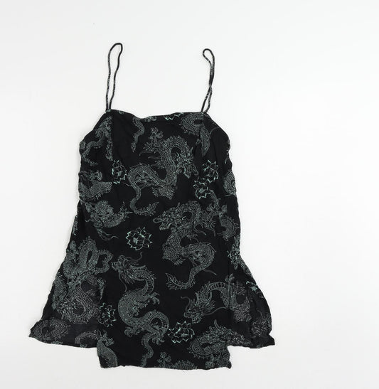 Womens UK Size S Motel Black Camisole Tank