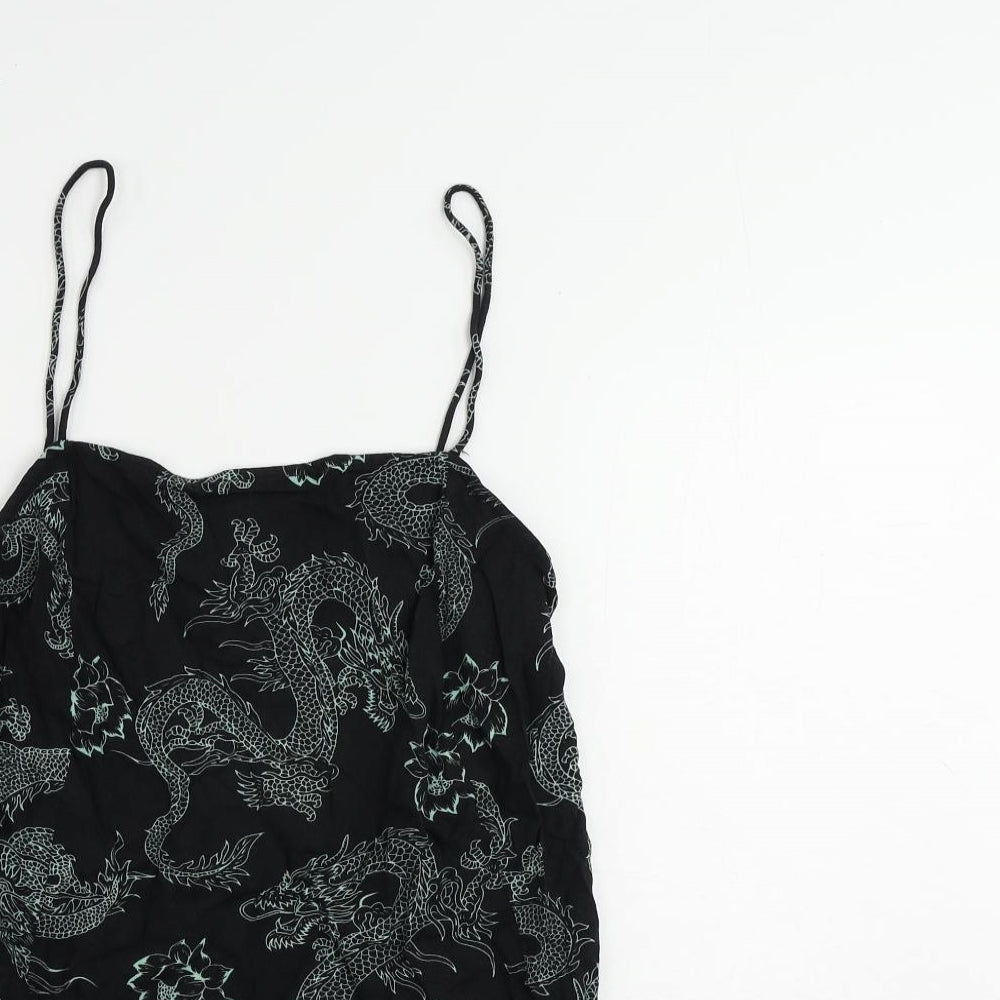 Womens UK Size S Motel Black Camisole Tank