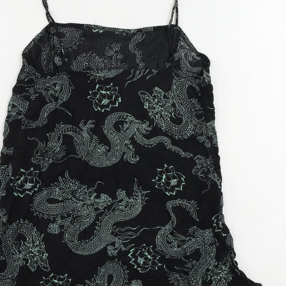 Womens UK Size S Motel Black Camisole Tank