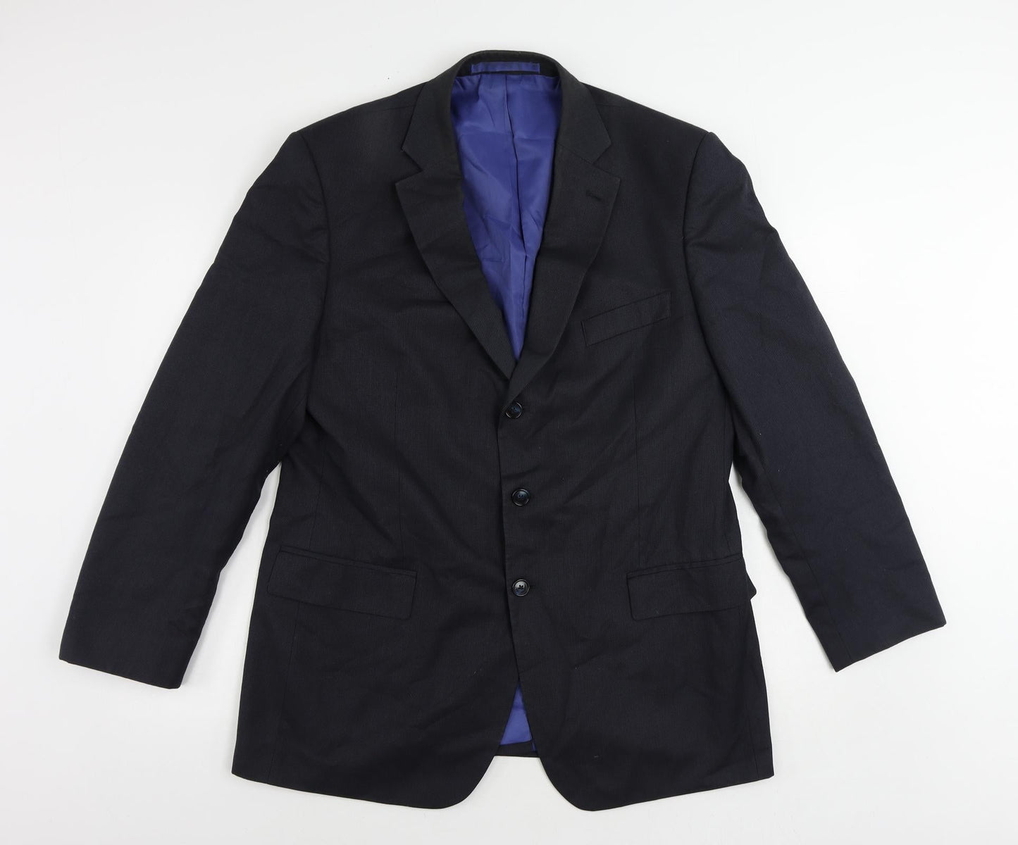 Mens UK Size 42 Marks and Spencer Regular Blue Suit Jacket