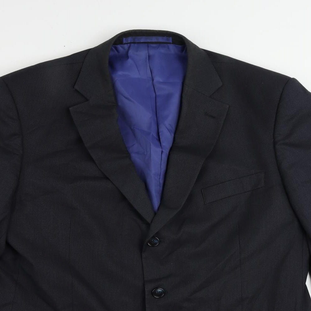 Mens UK Size 42 Marks and Spencer Regular Blue Suit Jacket