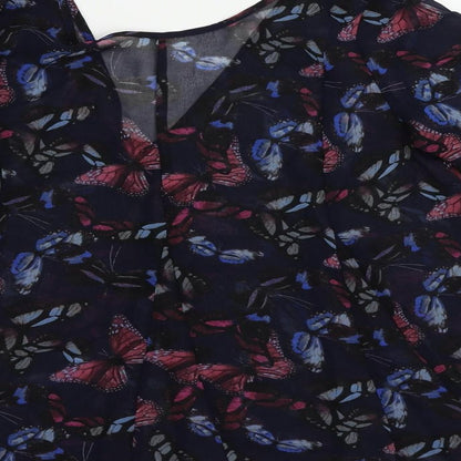 Womens UK Size 6 NEXT Blue Basic Blouse