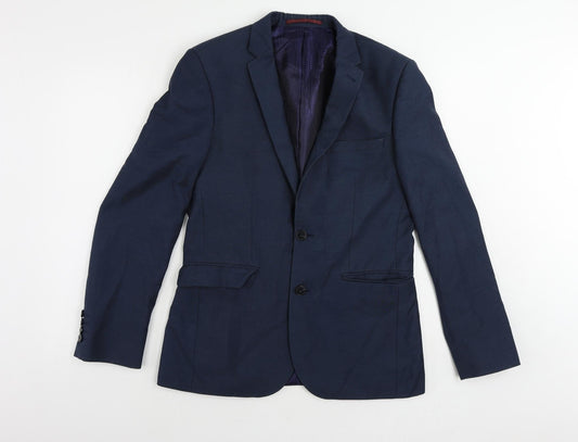 Mens UK Size 38 Burton Regular Blue Suit Jacket