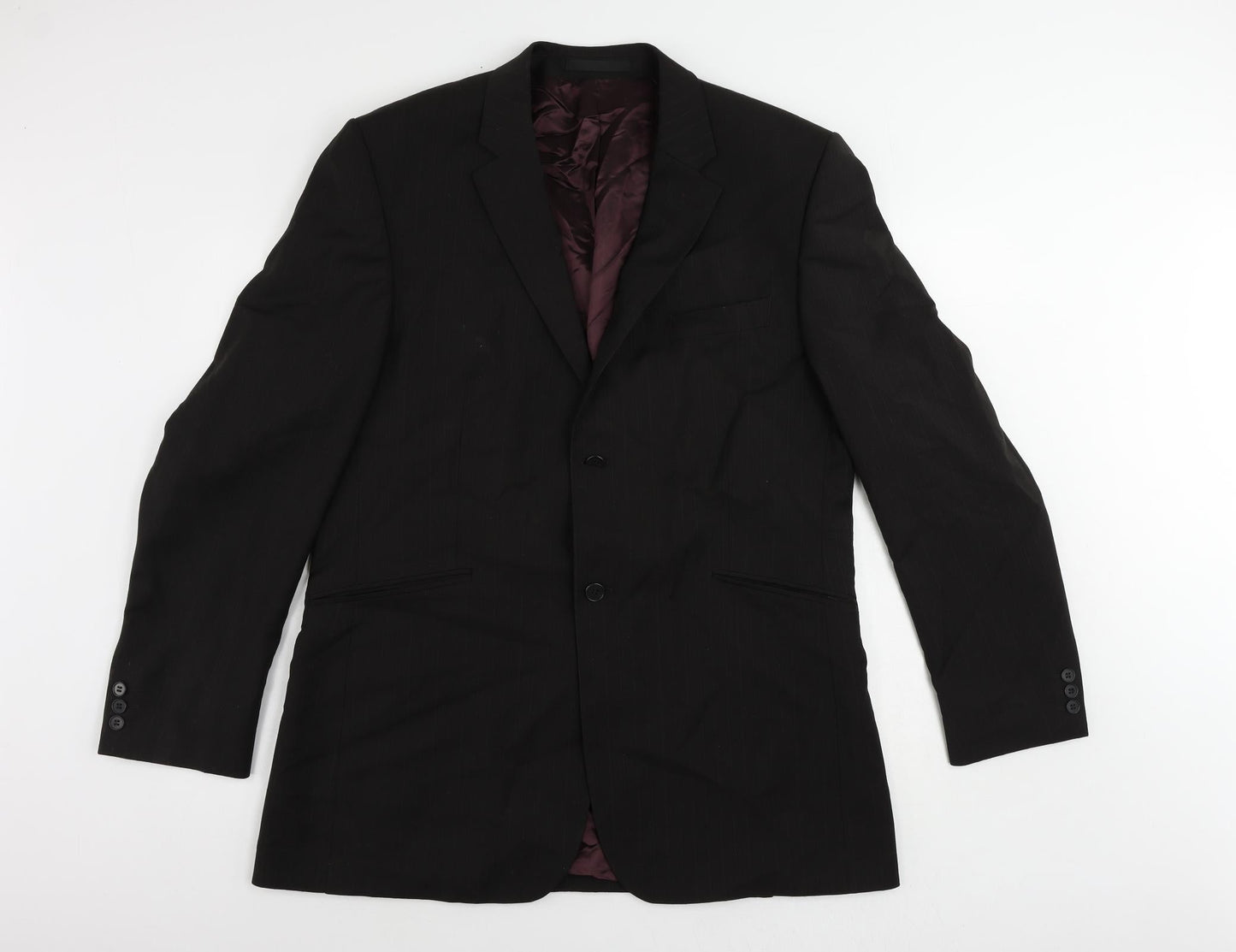 Mens UK Size 44 Burton Regular Black Suit Jacket