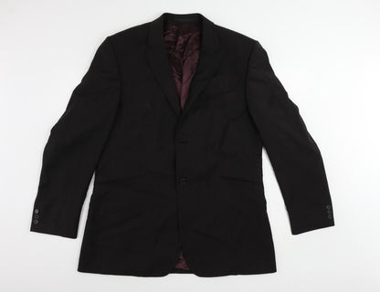 Mens UK Size 44 Burton Regular Black Suit Jacket