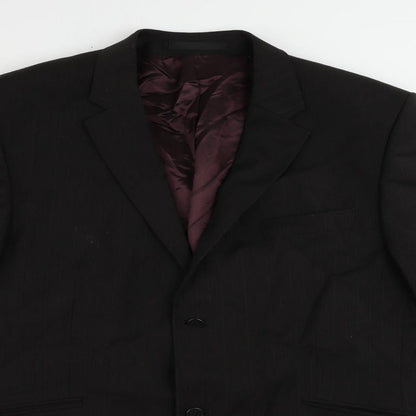 Mens UK Size 44 Burton Regular Black Suit Jacket