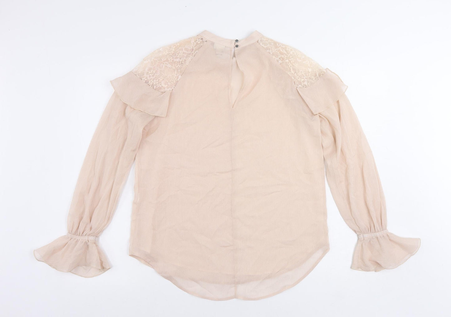 Womens UK Size 10 River Island Pink Basic Blouse