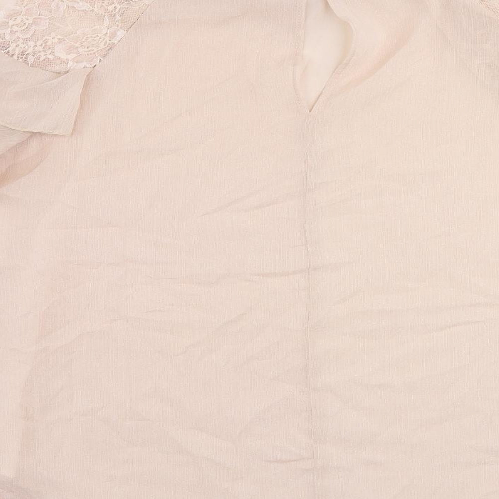 Womens UK Size 10 River Island Pink Basic Blouse