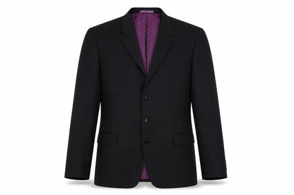 NEXT Mens Black Striped Wool Jacket Suit Jacket Size 44 Regular
