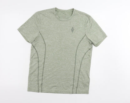 Womens UK Size M Skechers Green Basic T-Shirt