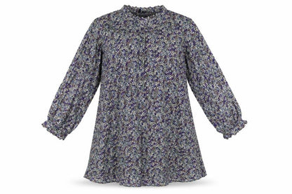 VERO MODA Womens Multicoloured Floral Viscose A-Line Size L V-Neck Pullover
