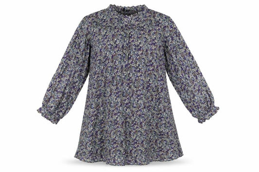 VERO MODA Womens Multicoloured Floral Viscose A-Line Size L V-Neck Pullover