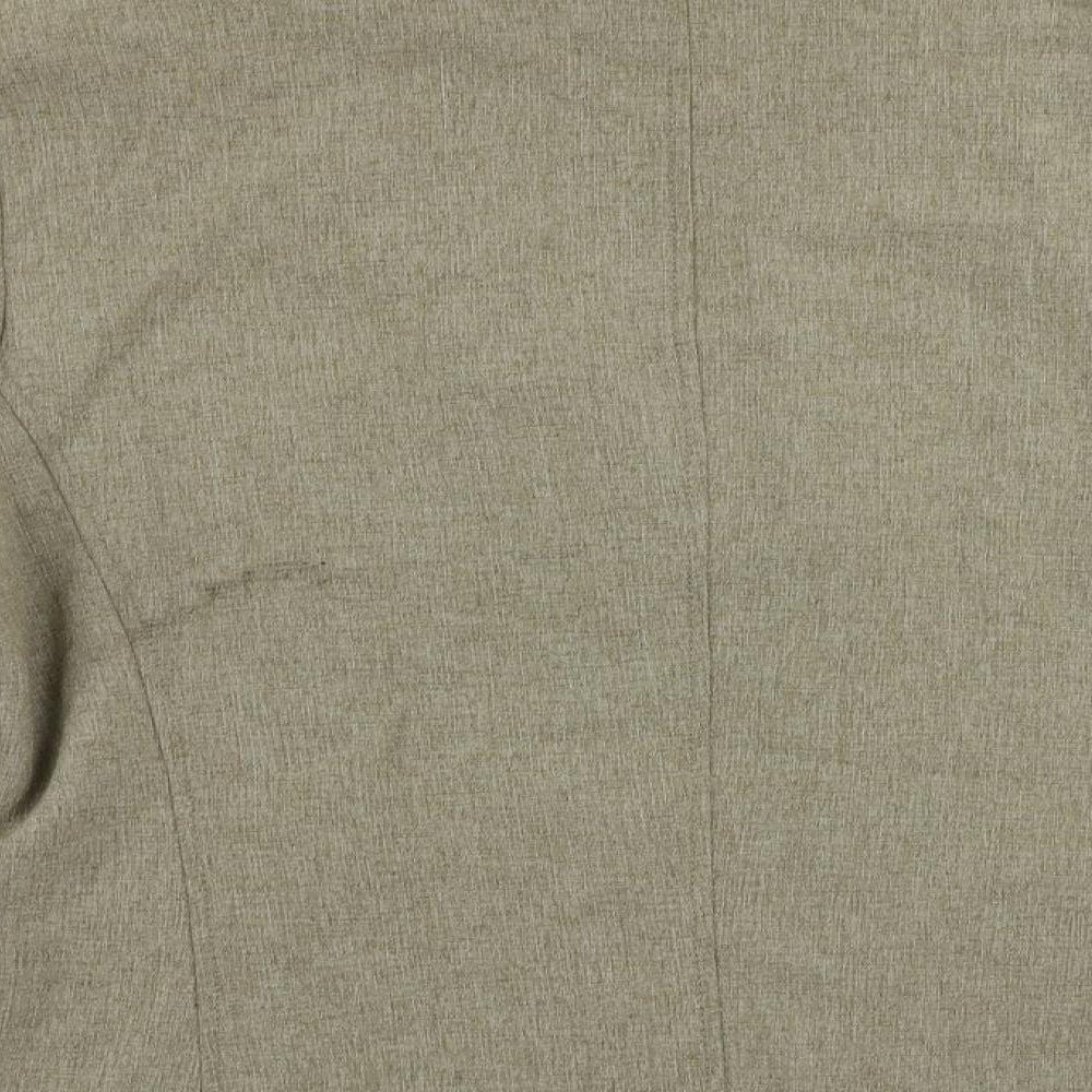 Klass Womens Beige Jacket Blazer Size 22 Button