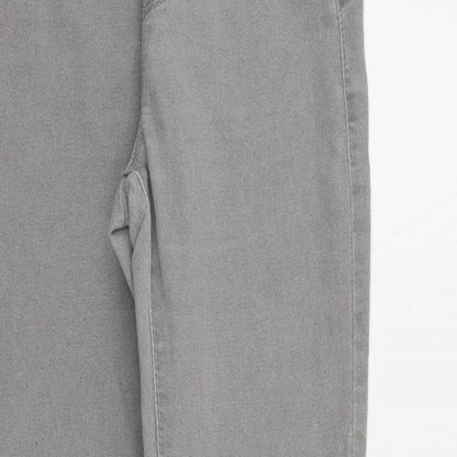 Denim & Co. Womens Grey Cotton Jegging Jeans Size 8 L30 in Regular - Elastic Waist