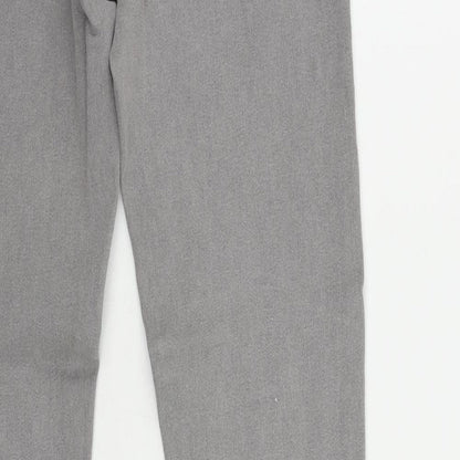 Denim & Co. Womens Grey Cotton Jegging Jeans Size 8 L30 in Regular - Elastic Waist