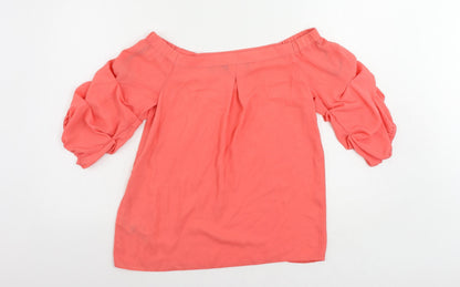 Womens UK Size 8 Dorothy Perkins Pink Basic Blouse