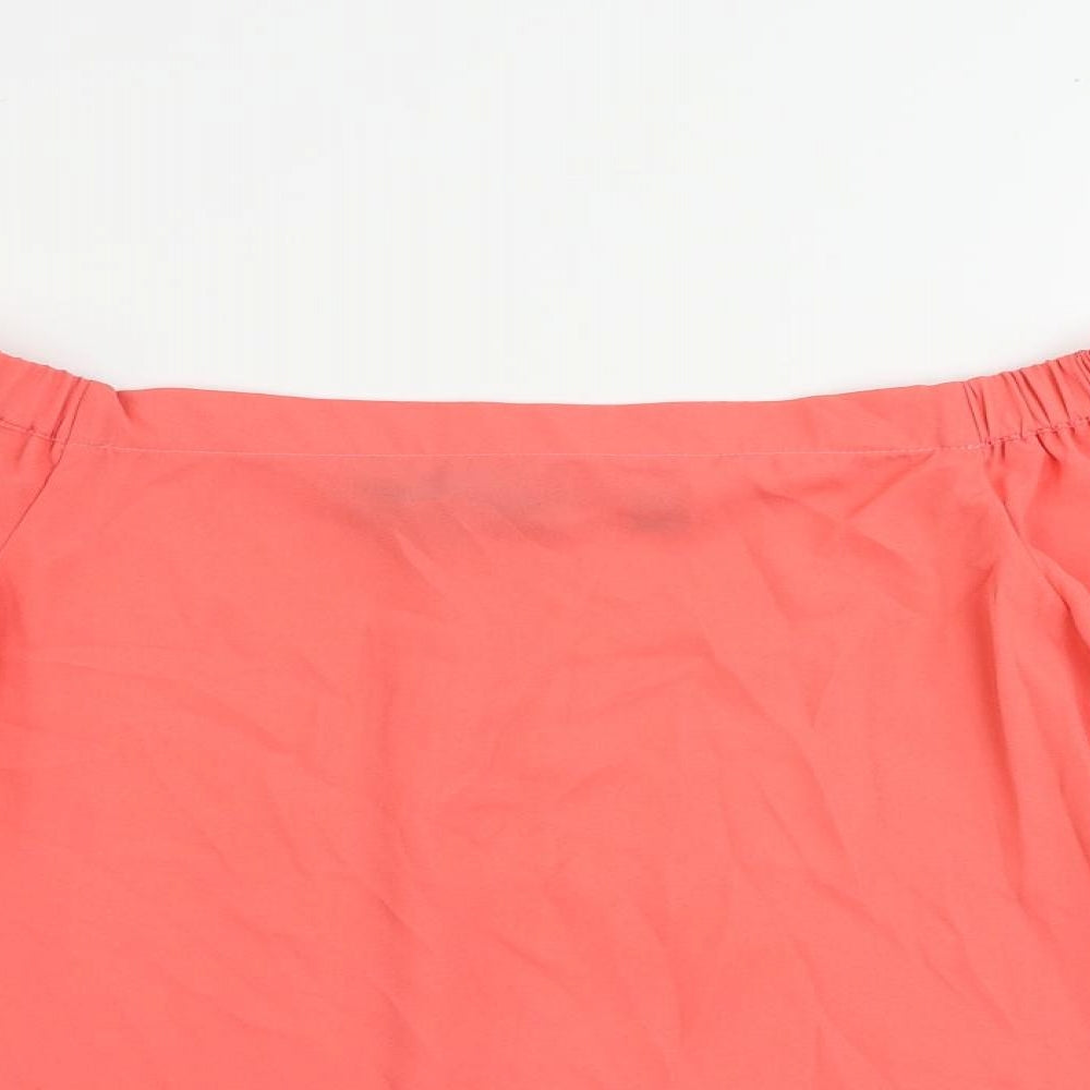 Womens UK Size 8 Dorothy Perkins Pink Basic Blouse