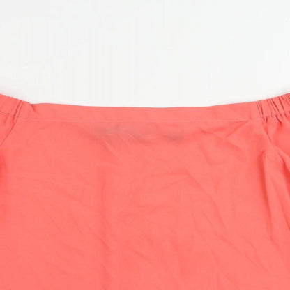 Womens UK Size 8 Dorothy Perkins Pink Basic Blouse