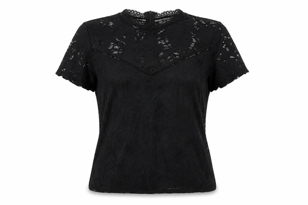 Womens UK Size L VILA Black Basic Blouse