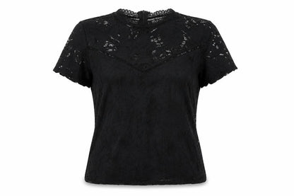 Womens UK Size L VILA Black Basic Blouse