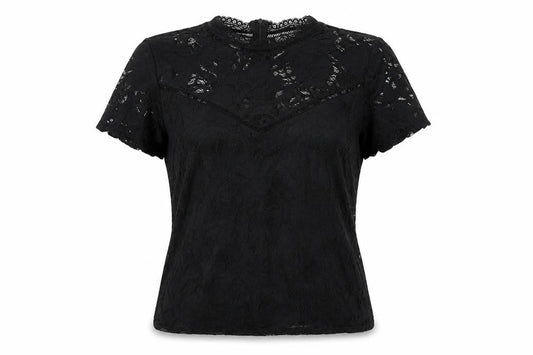 Womens UK Size L VILA Black Basic Blouse