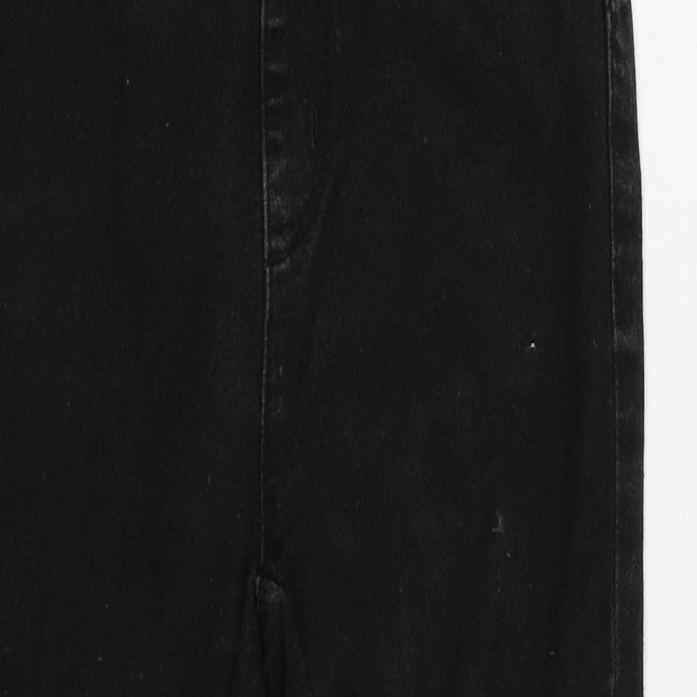 Denim & Co. Womens Black Cotton Jegging Jeans Size 6 L24 in Regular - Elastic Waist