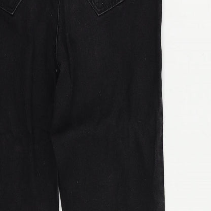 Denim & Co. Womens Black Cotton Jegging Jeans Size 6 L24 in Regular - Elastic Waist