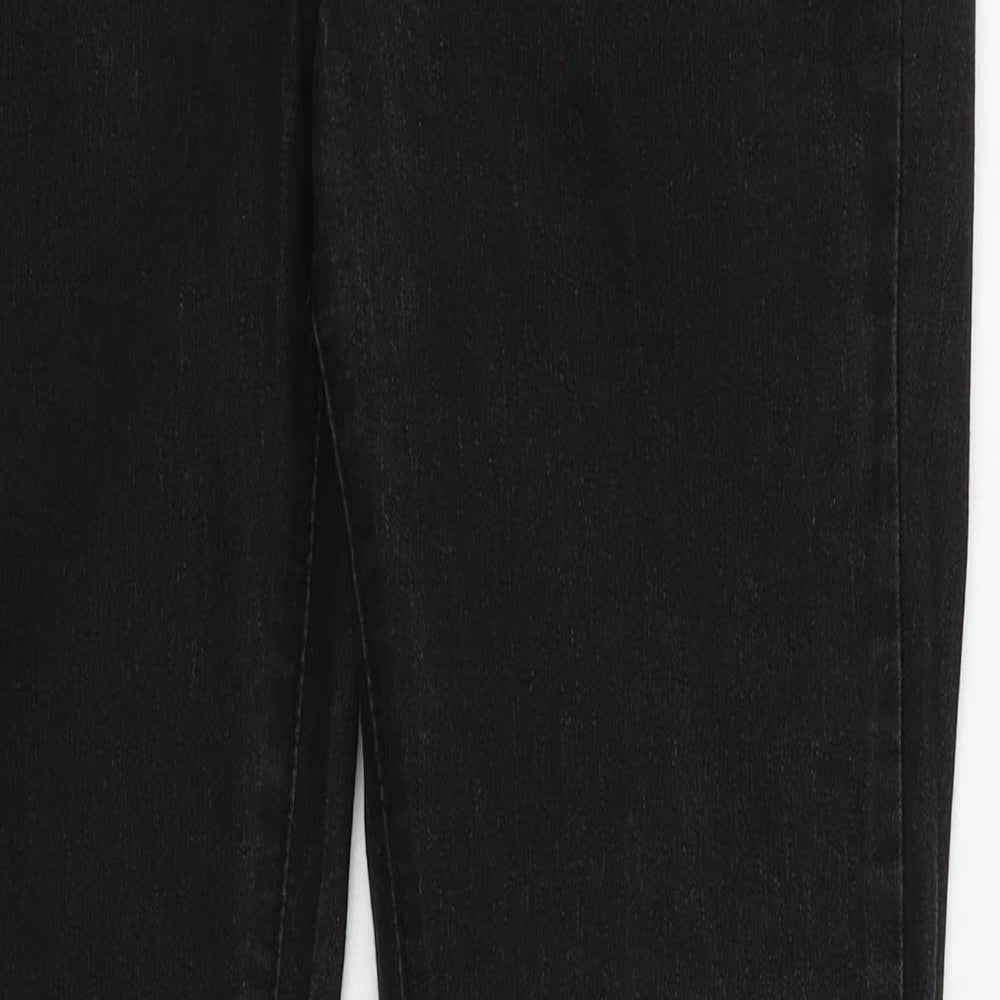 Denim & Co. Womens Black Cotton Jegging Jeans Size 12 L30 in Regular - Elastic Waist