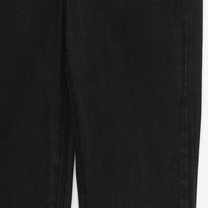 Denim & Co. Womens Black Cotton Jegging Jeans Size 12 L30 in Regular - Elastic Waist
