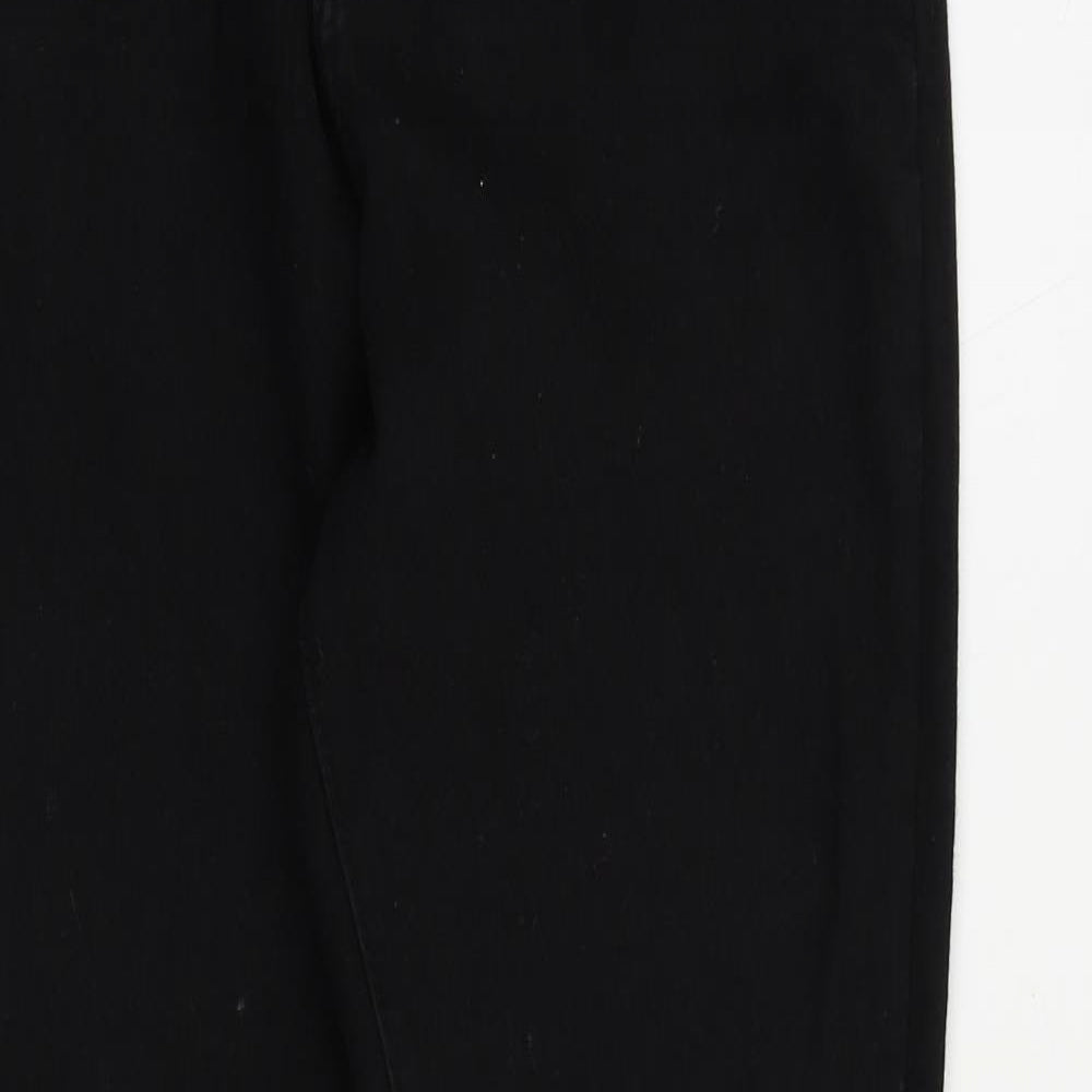 Boohoo Womens Black Cotton Skinny Jeans Size 6 L27 in Regular Zip