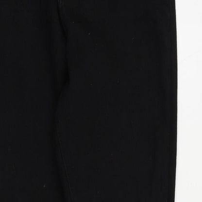 Boohoo Womens Black Cotton Skinny Jeans Size 6 L27 in Regular Zip