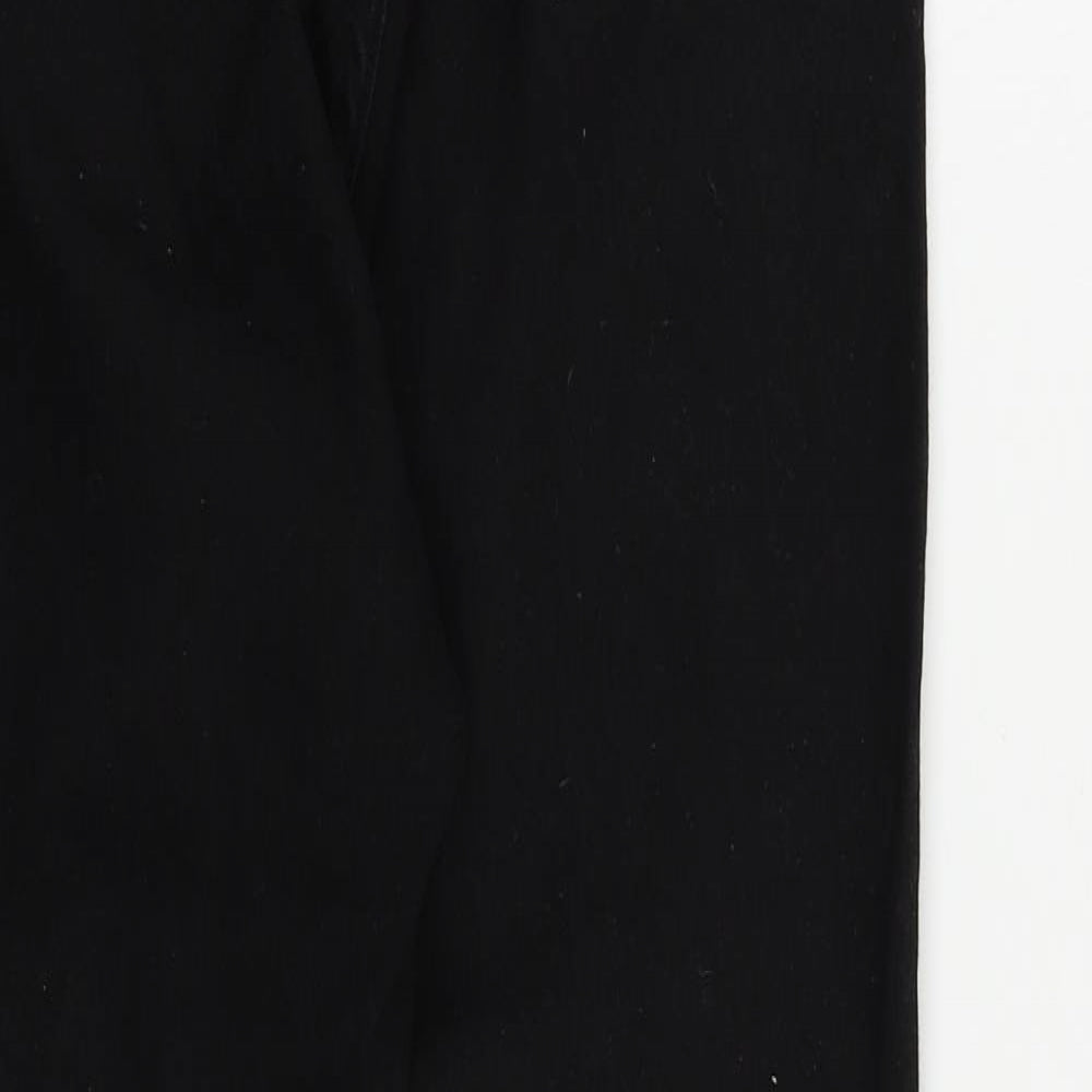 Boohoo Womens Black Cotton Skinny Jeans Size 6 L27 in Regular Zip