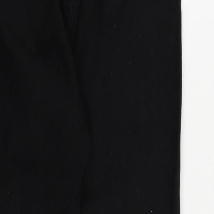 Boohoo Womens Black Cotton Skinny Jeans Size 6 L27 in Regular Zip