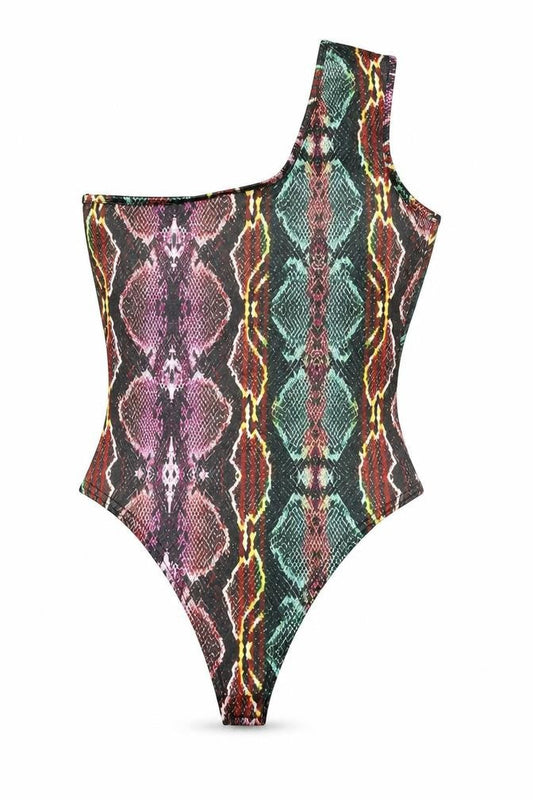 Womens UK Size 8 I SAW IT FIRST One-Piece Multicoloured Bodysuit