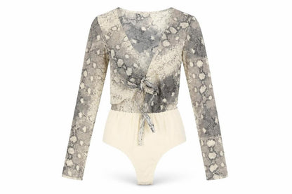 Womens UK Size 6 Nasty Gal One-Piece Beige Bodysuit
