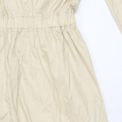 Zara Womens Beige Cotton Jumpsuit One-Piece Size XS L30 in Zip