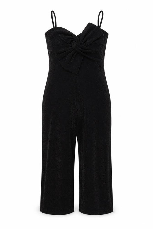 Luna Loves Womens Black Nylon Jumpsuit One-Piece Size 12 L21 in Pullover