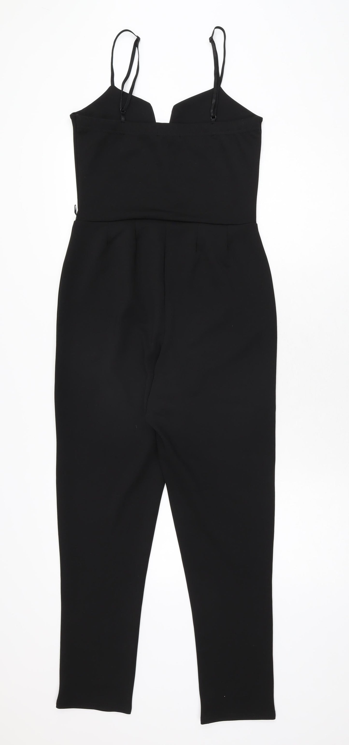 I-X London Womens Black Polyester Jumpsuit One-Piece Size 10 L27 in Pullover