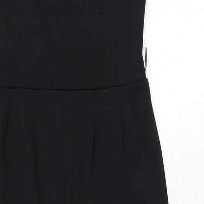 I-X London Womens Black Polyester Jumpsuit One-Piece Size 10 L27 in Pullover
